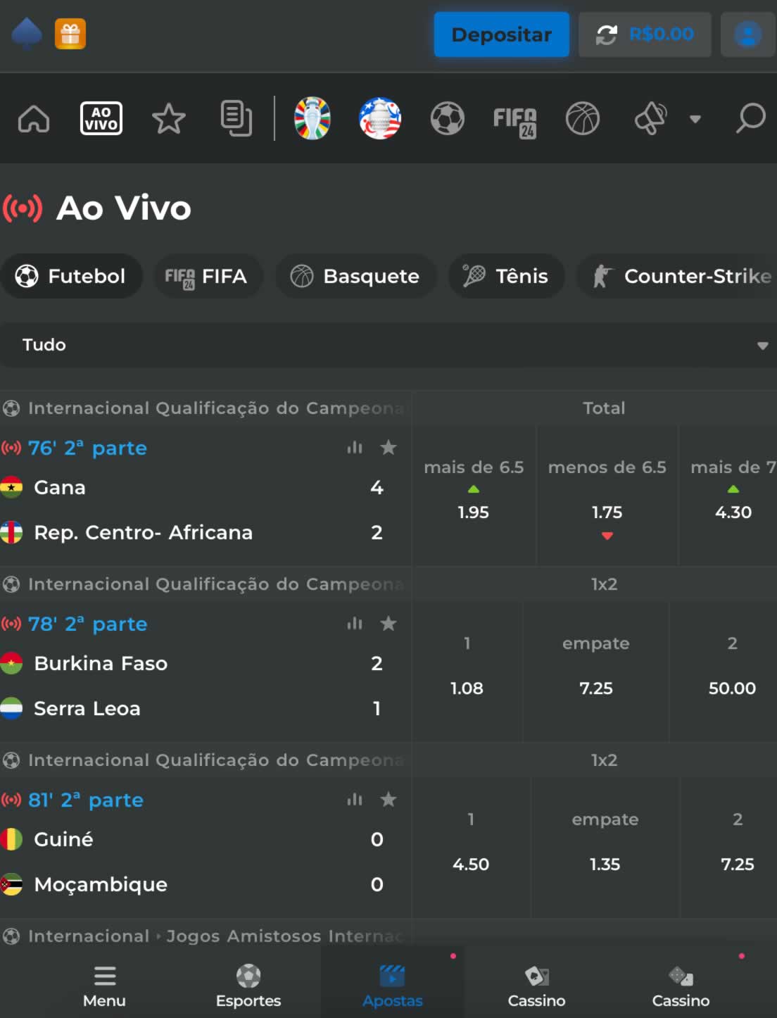jogos de hoje transmitidos ao vivo